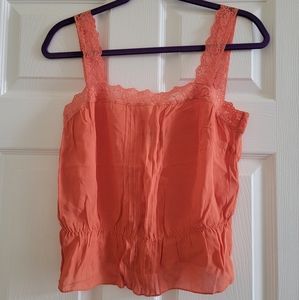BEBE Y2K Vintage Lace Trim Top Camisole Size  Small